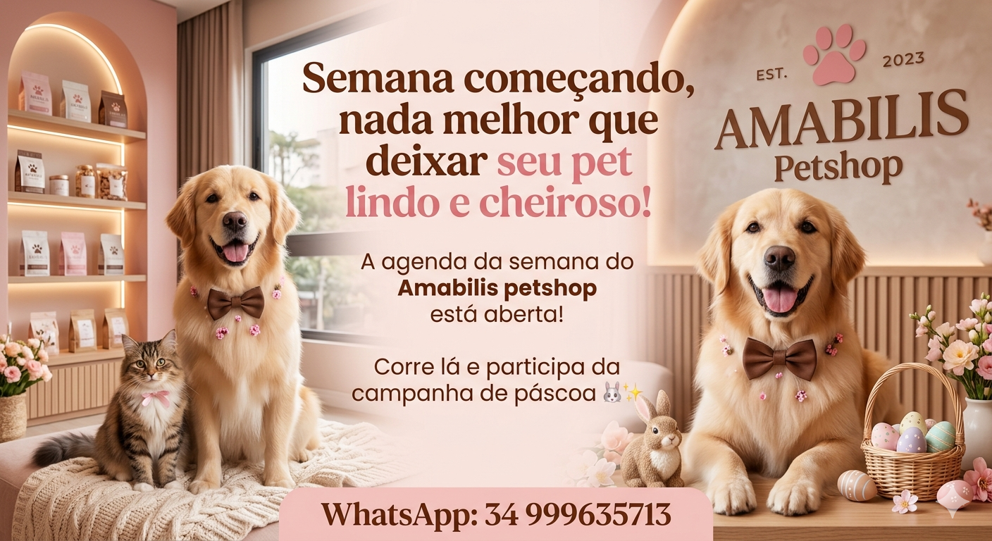 Semana começando vamos agendar um banho